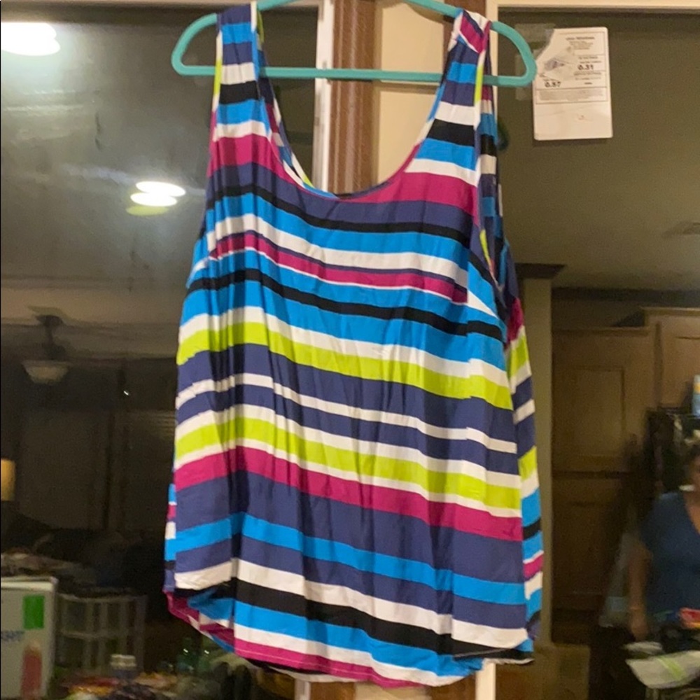 Torrid stripped chiffon shirt